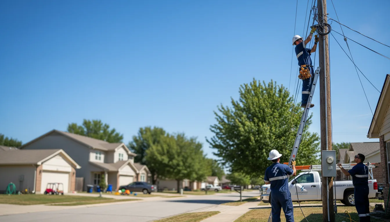 Residential electrician providing installation services in Vidor, TX